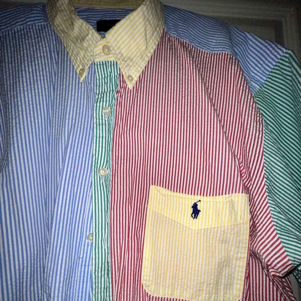 Polo Ralph Lauren - Short Sleeves - 2XB Seersucker Fun Shirt